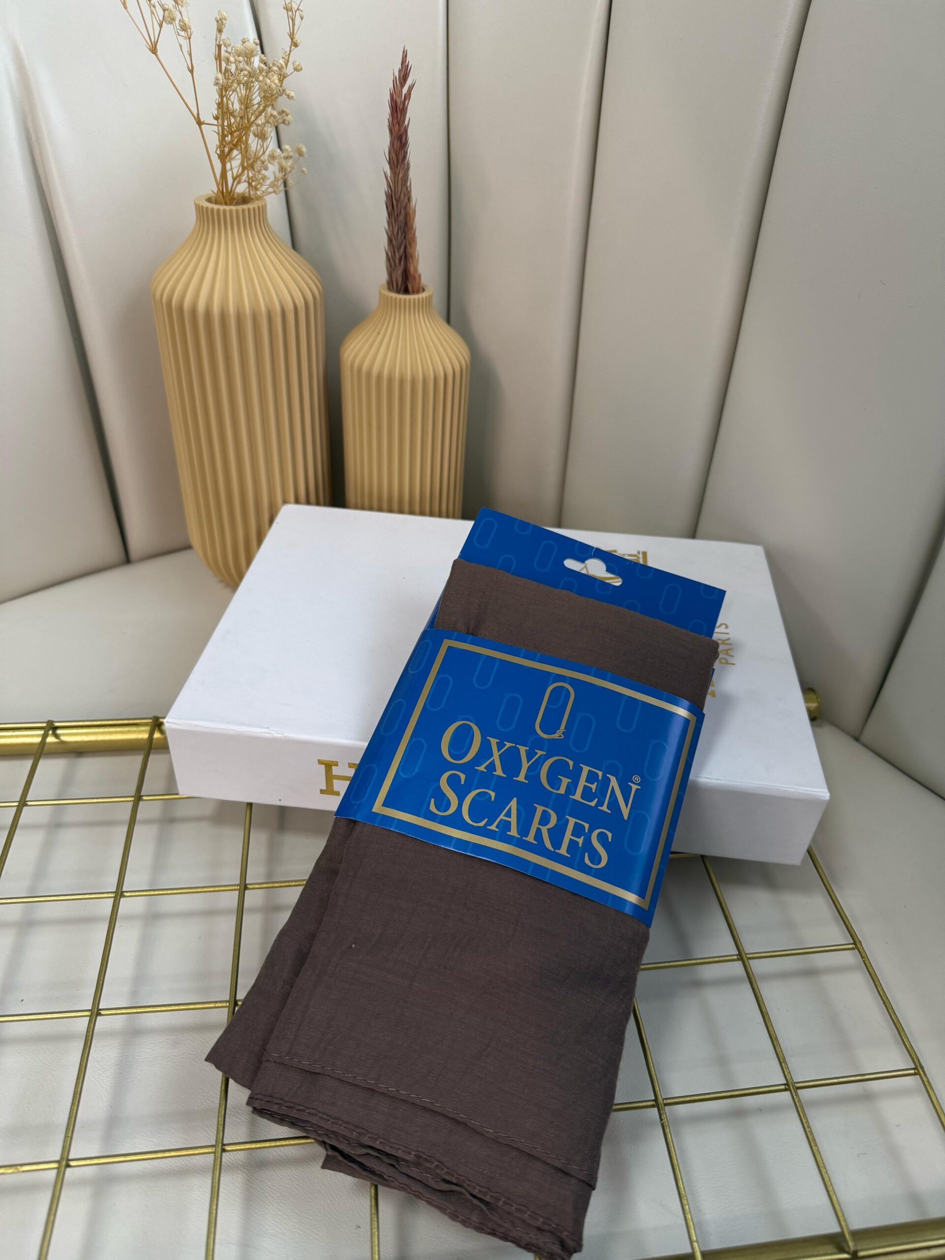 Rami Pamuk Şal -Kahverengi