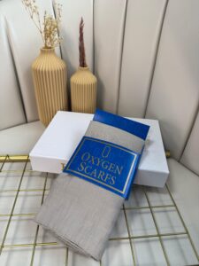 Rami Pamuk Şal 741074 - Açık Gri