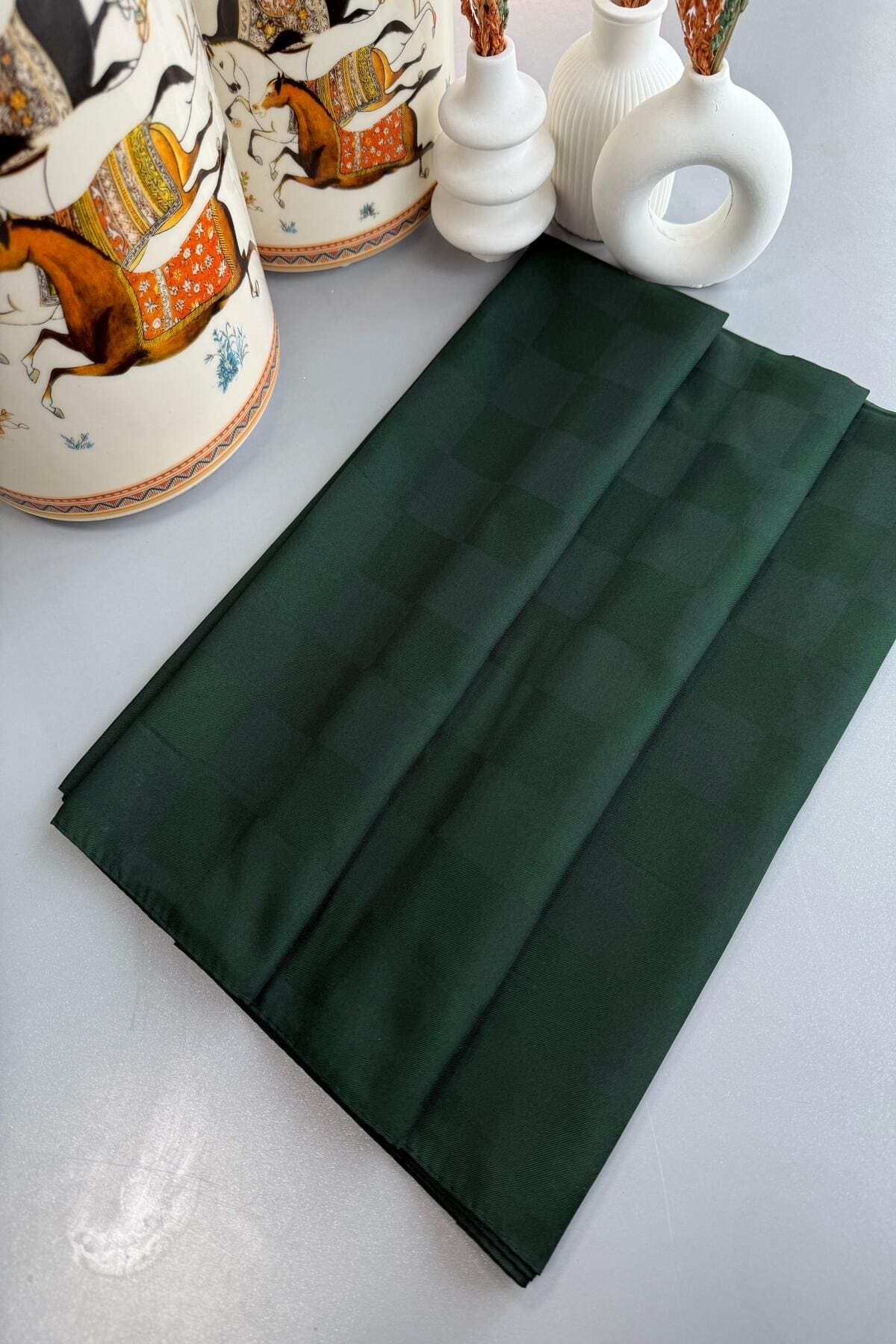 DAMA DESEN JAKAR ŞAL - ÇAM YEŞİLİ