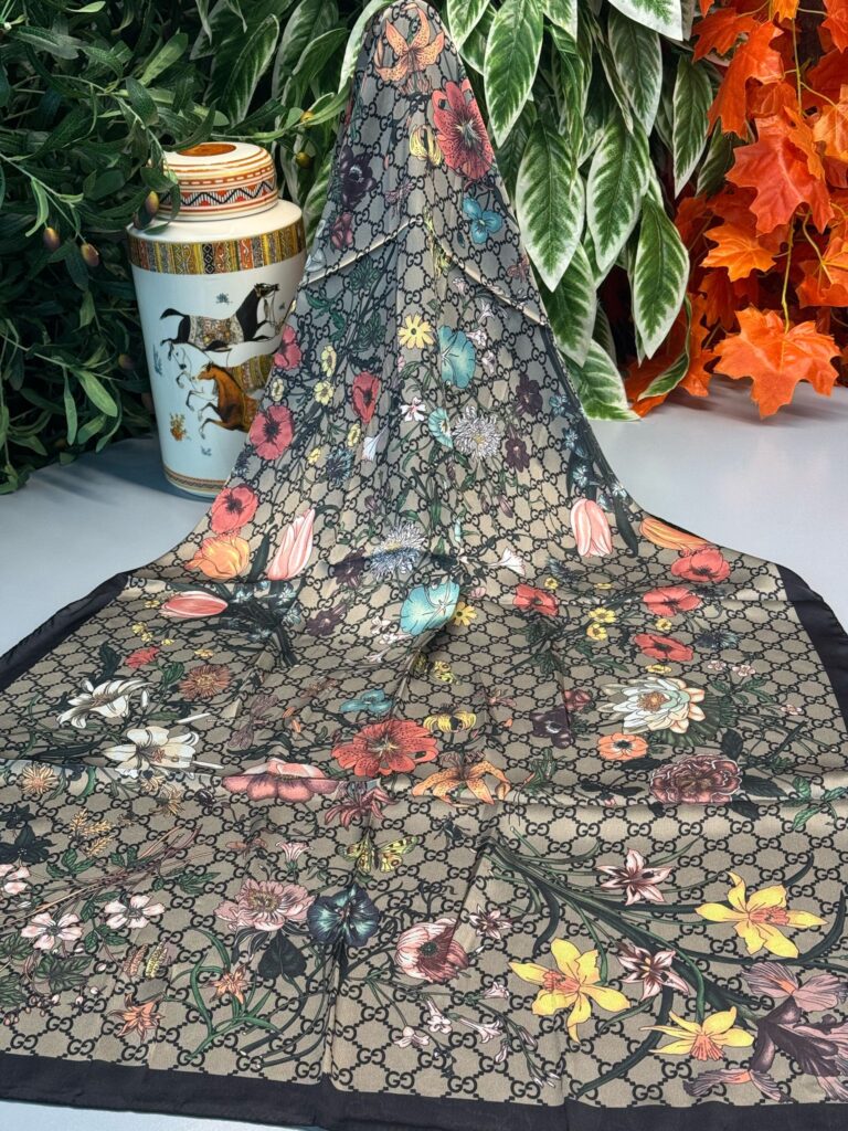 İtal Çiftaraflı vual ipek 23561 - Siyah/Vizon