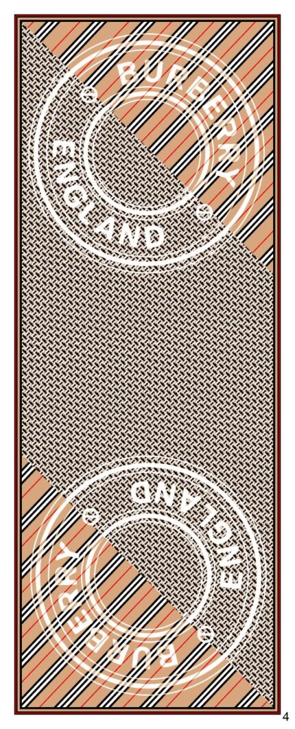 Burberry Monogram Pamuk Soft Şal 64303 - Ekru-Camel