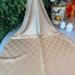 G Desen Pamuk İpeksi Jakar Şal 908204- Vizon