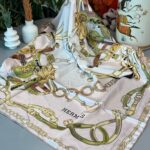 Hermes Twill Eşarp-Bej