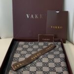 Vakko Çift Taraflı İtalyan Jakar İpeksi Şal 3444 – Gri Siyah