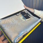 İTHAL KUTULU FULL SET A KALİTE F DESEN YÜN İPEK ŞAL- KREM