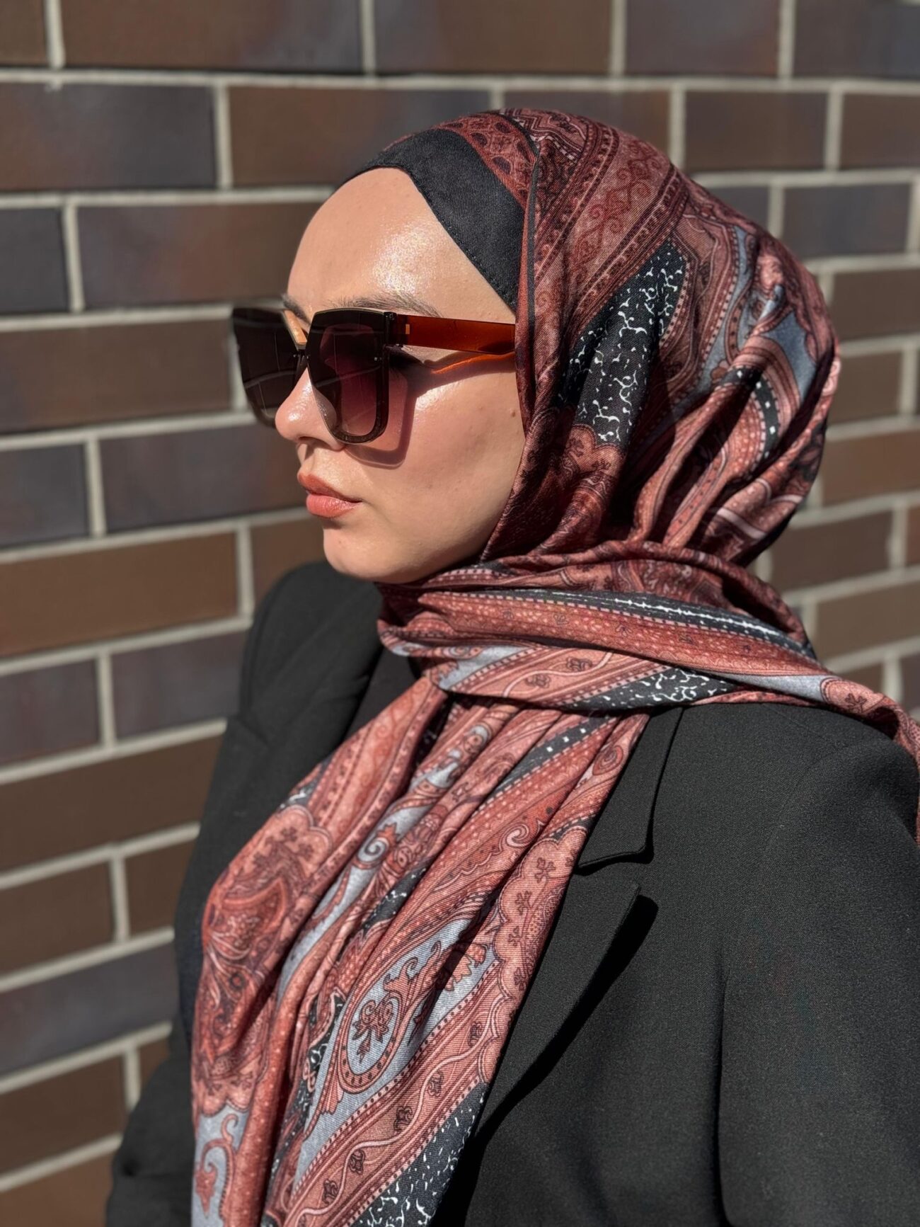 Etro Pamuk İpek Şal -987654- KIZIL KAHVE