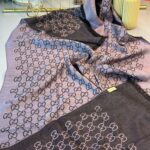 A Kalite Yün İpek Çift Taraflı Marka Şal 87452 - MOR