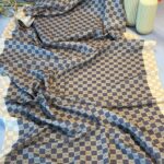 Vakko Desen Pamuk İpeksi ŞAL - HARDAL-SİYAH