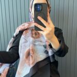 GÜL DESEN PAMUK ŞAL-989734-SİYAH-KİREMİT