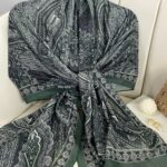 Etro Pamuk İpek Şal -987654 - ORMAN YEŞİLİ