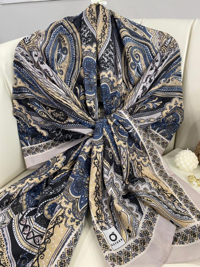 Etro Pamuk İpek Şal 987654- VANİLYA