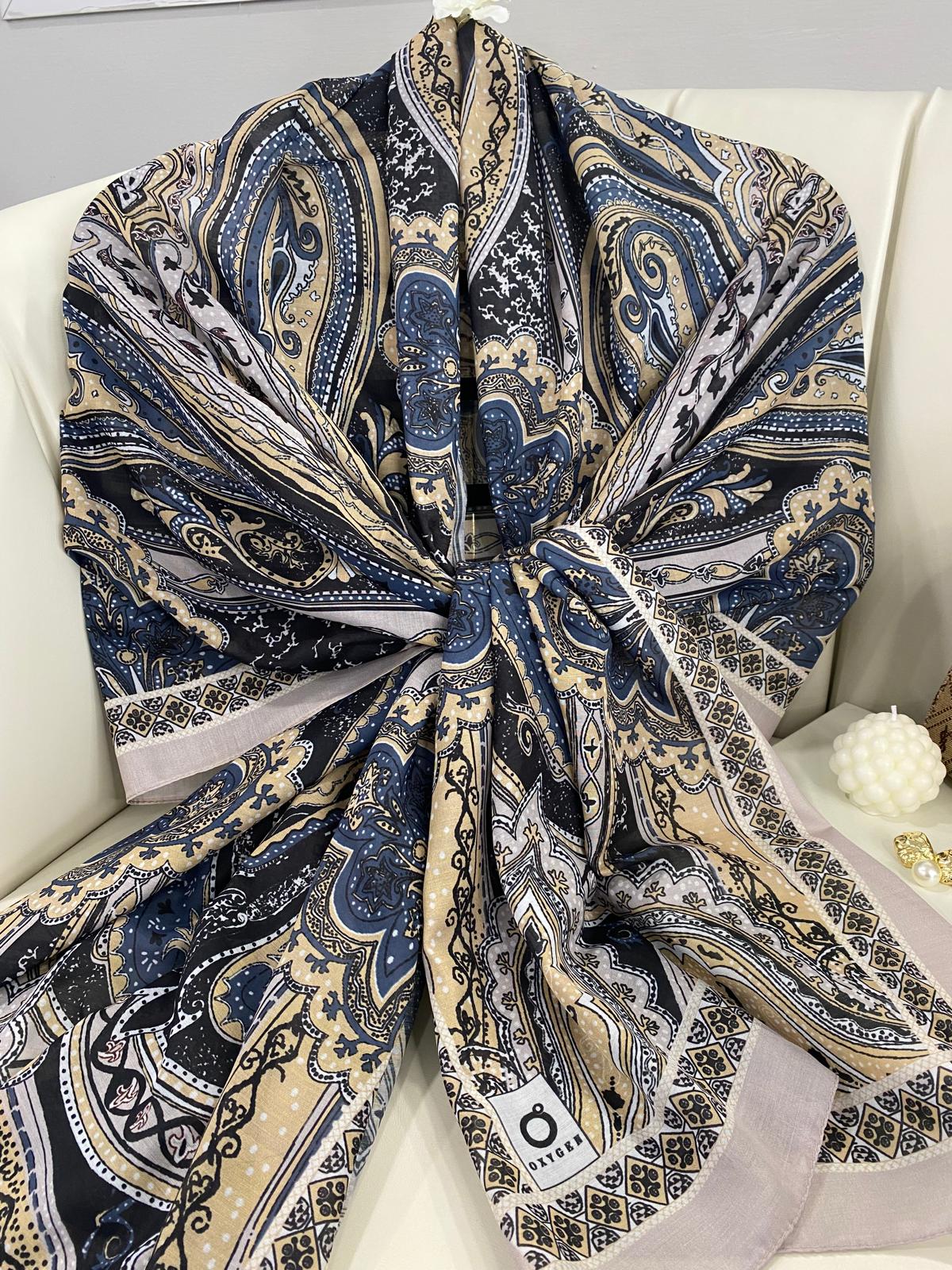 Etro Pamuk İpek Şal 987654- VANİLYA