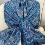 Etro Pamuk İpek Şal 987654- GÖKYÜZÜ MAVİSİ