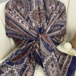 Etro Pamuk İpek Şal 987654- KIZIL KAHVE