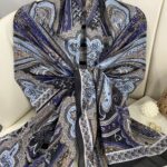 Etro Pamuk İpek Şal -987654 - MAVİ