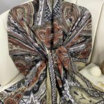 Etro Pamuk İpek Şal 987654- KÜF YEŞİLİ