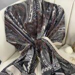 Etro Pamuk İpek Şal 987654- DUMAN GRİ