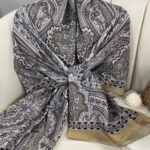 Etro Pamuk İpek Şal 987654- FINDIK KREMASI