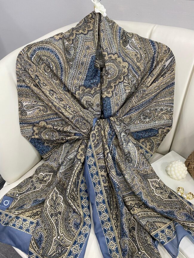 Etro Pamuk İpek Şal 987654-İNCİ SAKS