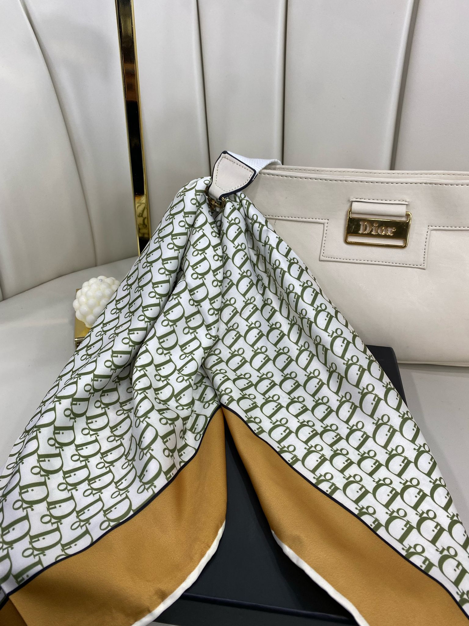 Dior Marka Eşarp - CAMEL