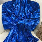 Touch İthal Pamuk İpek Şal 63454 - SAKS MAVİSİ