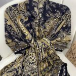 Touch İthal Etnik Desen Pamuk İpek Şal 63458 – KOYU LACİVERT