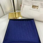 DİOR ÇİFT TARAFLI KAŞMİR İPEK EŞARP 7859- LACIVERT