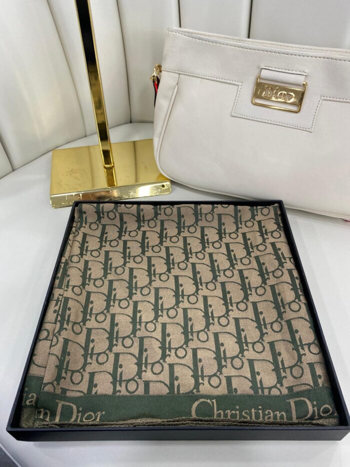 DİOR ÇİFT TARAFLI KAŞMİR İPEK EŞARP 7859- KARAMEL