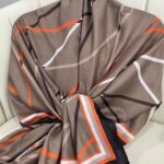 SİLKHOM DESEN PAMUK ŞAL -1223- SİYAH