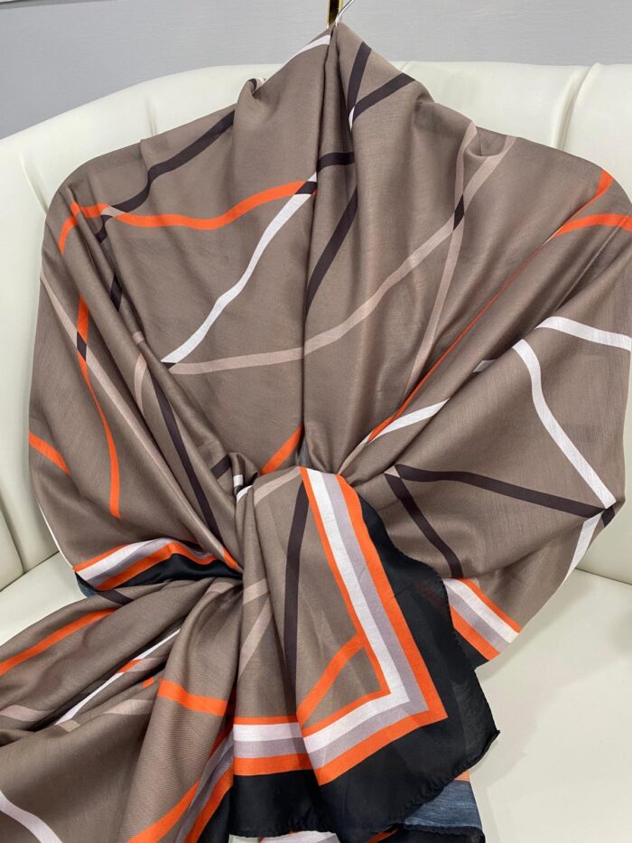 SİLKHOM DESEN PAMUK ŞAL -1223- SİYAH