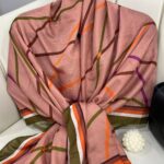 Silkhom Desen Pamuk Şal - Haki