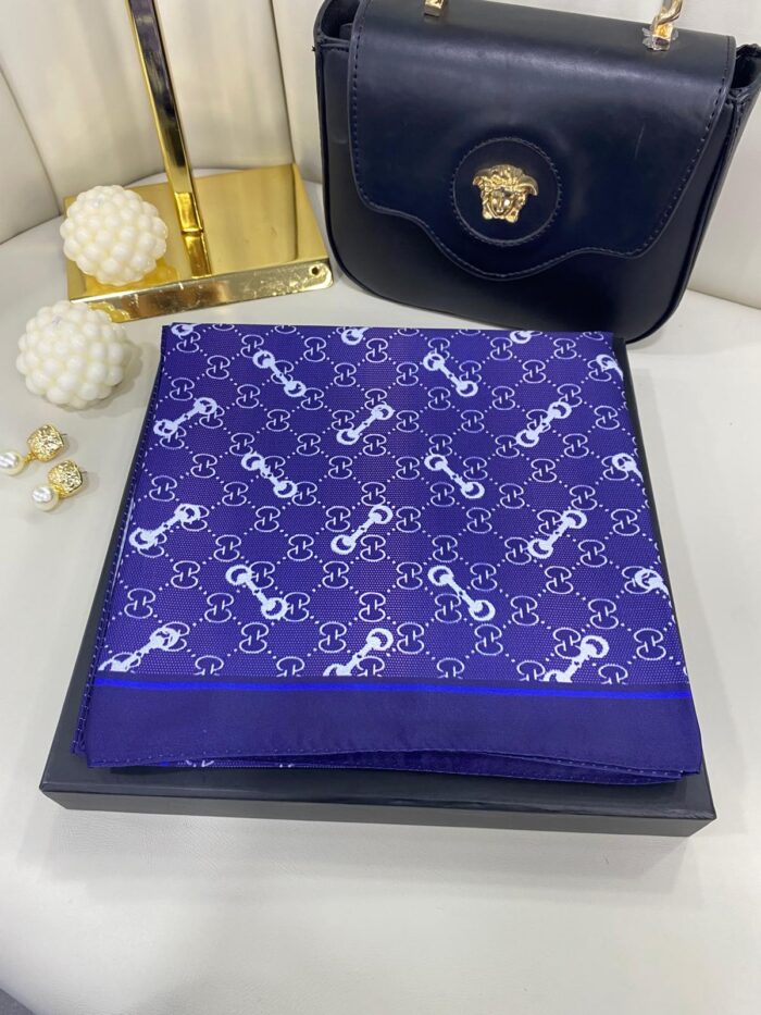 Desen Marka Eşarp - 62268 - Gece Mavisi