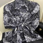 Batik Desen Vual İpek Şal -259685- Siyah