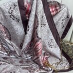 Etro Desen vual ipek Şal -49733 - Yaban Mersini