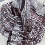 Etro Desen Vual İpek Şal -49733 - Bitter