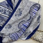 Etro Desen Vual İpek Şal -49733 - Saks