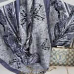 Etro Desen Pamuk İpek Şal -49733 - Antrasit