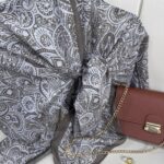 Mandala Desen Pamuk İpeksi Şal - 452366-Taş Gri