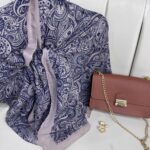 Mandala Desen Pamuk İpeksi Şal - 452366-Vanilya