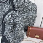 Mandala Desen Pamuk İpeksi Şal - 452366- Buz Gri