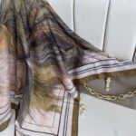 Karnaval Desen Pamuk İpeksi Eşarp- 457896- Kestane