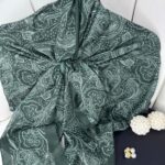 Asil Desen Pamuk İpeksi Şal -452103-Zümrüt