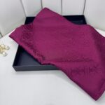 Guess Desen İpeksi Jakar Şal-75896- Vişne