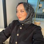 Dior Desenli İpek Kaşmir Çift Taraflı Şal 78002  - Antrasit