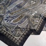 Çini Desen Pamuk İpek Şal 7458- FINDIK KAHVESİ