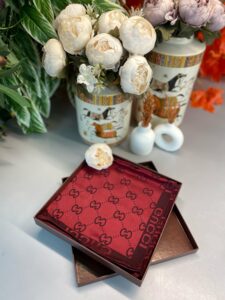 GUCCİ ÇİFT TARAFLI KAŞMİR İPEK EŞARP 7859- BORDO