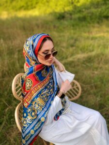 VERSACE VUAL İPEK ŞAL- 344456- KIRMIZI