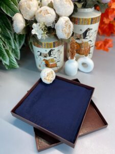 GUCCİ ÇİFT TARAFLI KAŞMİR İPEK EŞARP 7859- LACİVERT