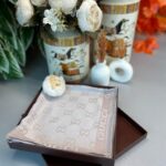 GUCCİ ÇİFT TARAFLI KAŞMİR İPEK EŞARP 7859- TAŞ