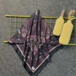 Naturel Pamuk İpek Eşarp-545658-Gizemli Gül